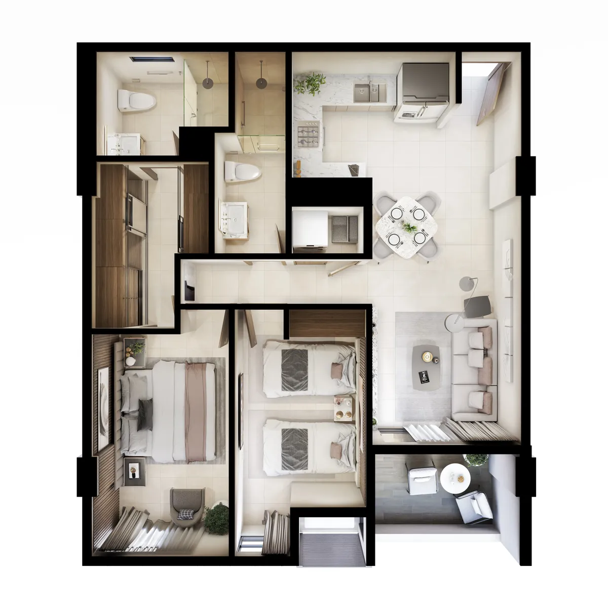 Plano Departamento Tipo A